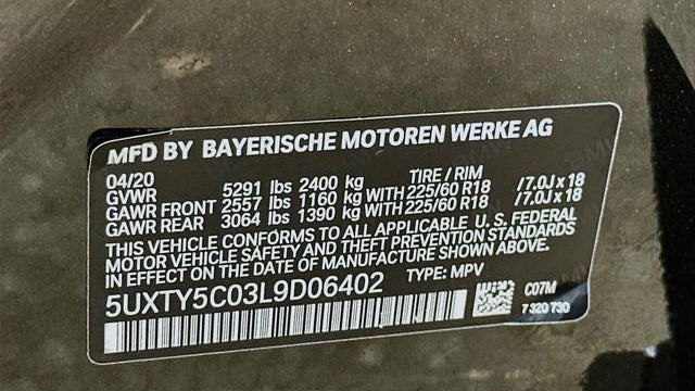 2020 BMW X3 xDrive30i