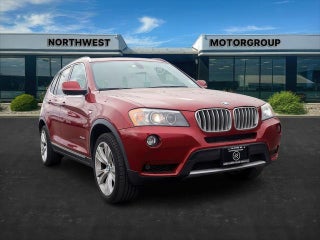 2012 BMW X3 with Vermilion Red Metallic Exterior