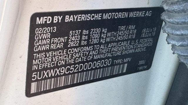 2013 BMW X3 xDrive28i