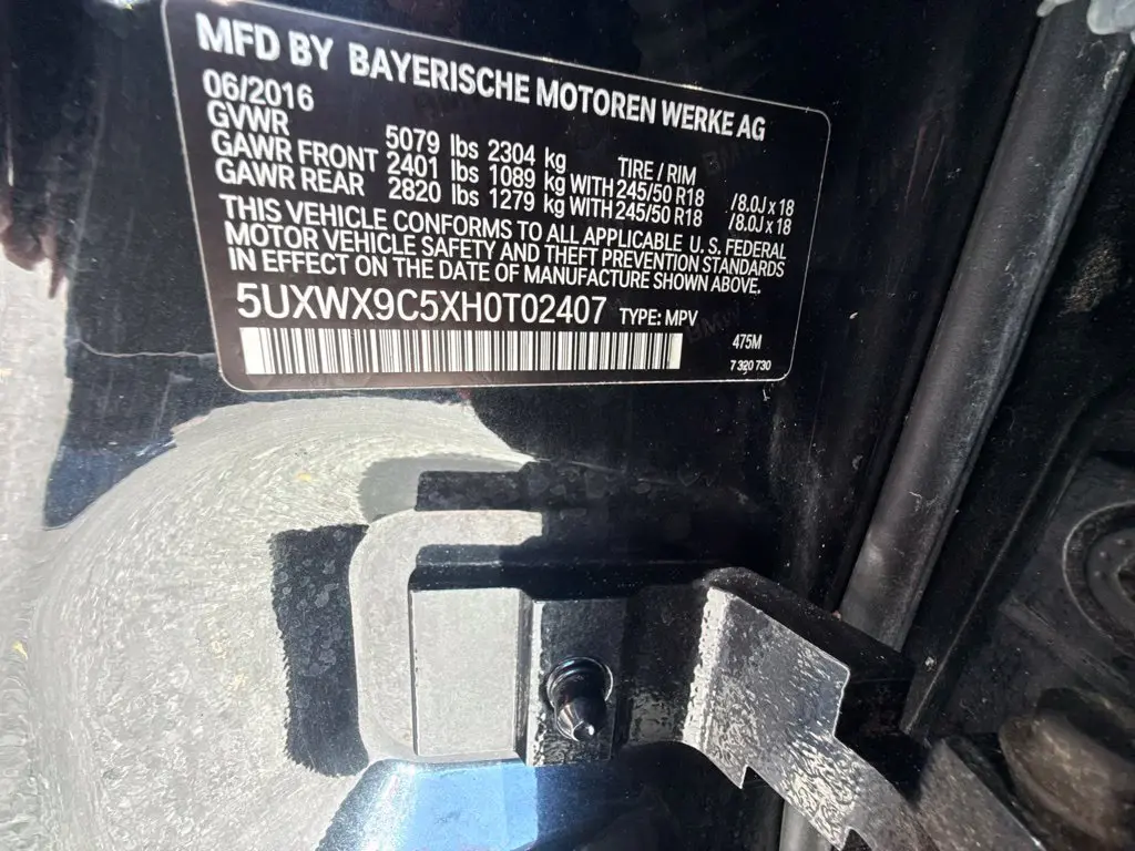 2017 BMW X3 - $13,900