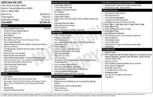 2023 Kia K5 - $17,802