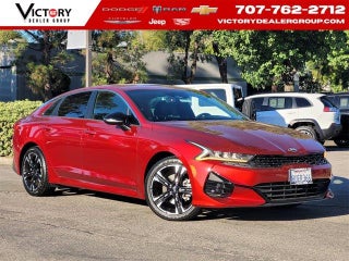 2021 Kia K5 with Passion Red Exterior