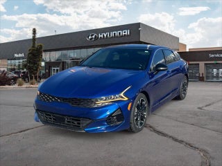 2021 Kia K5 with Sapphire Blue Exterior