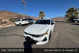 2022 Kia K5 with Glacial White Pearl Exterior