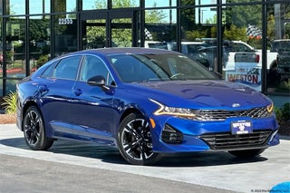 2021 Kia K5 with Sapphire Blue Exterior
