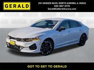 2022 Kia K5 with Glacial White Pearl Exterior