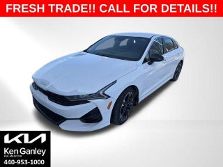 2022 Kia K5 with Glacial White Pearl Exterior