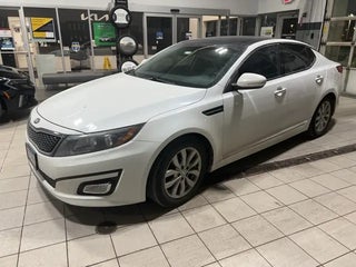 2015 Kia Optima with Snow White Pearl Exterior