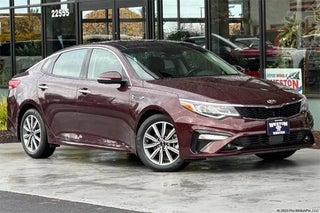 2019 Kia Optima with Sangria Exterior