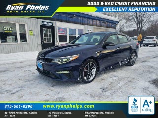 2020 Kia Optima with Horizon Blue Exterior