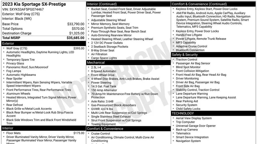 2023 Kia Sportage SX-Prestige