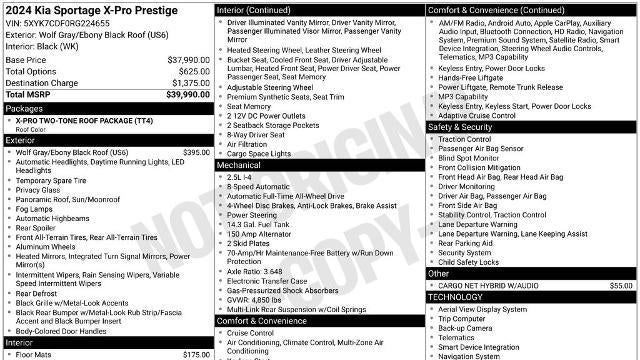 2024 Kia Sportage X-Pro