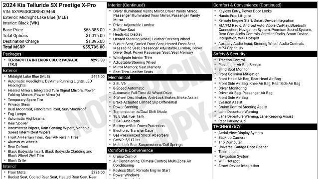 Preowned 2024 Kia Telluride SX for Sale