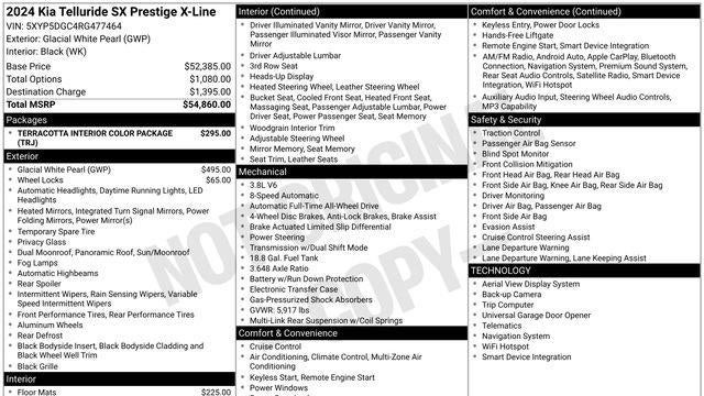 2024 Kia Telluride SX