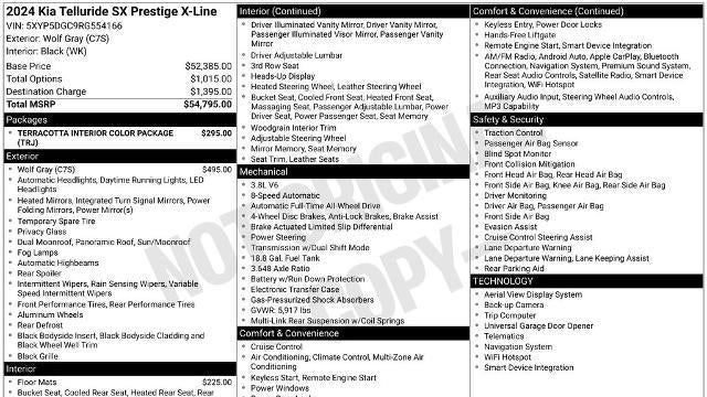 2024 Kia Telluride SX