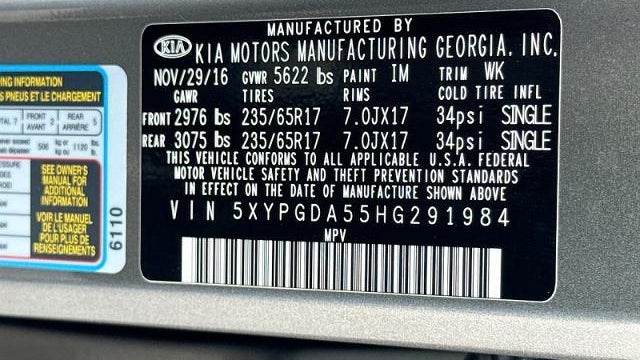 2017 Kia Sorento LX V6