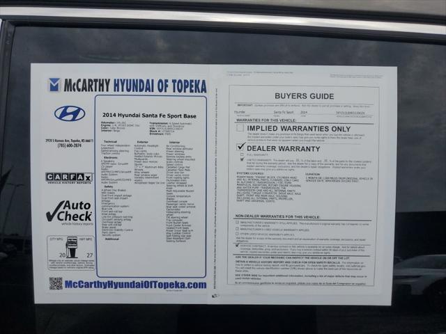 2014 Hyundai Santa Fe Sport - $8,499