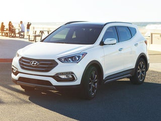 2017 Hyundai SANTA FE Sport with Frost White Pearl Exterior