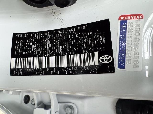 2026 Toyota Corolla - $21,826