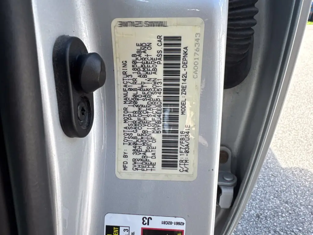 2013 Toyota Corolla - $9,489
