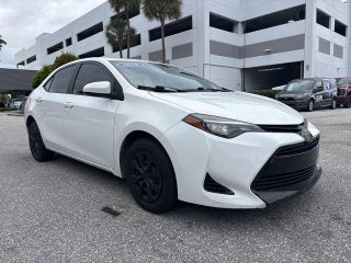 2018 Toyota Corolla with Super White Exterior