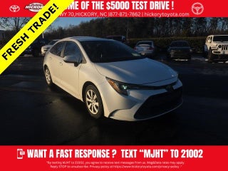 2020 Toyota Corolla with Super White Exterior