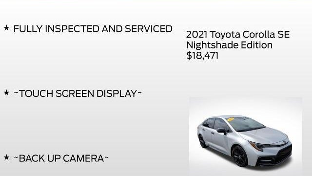 2021 Toyota Corolla SE