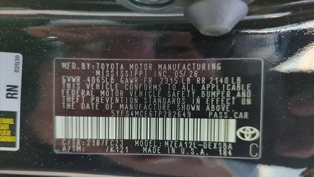 2026 Toyota Corolla SE