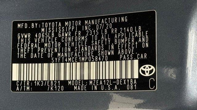 2021 Toyota Corolla XSE Apex