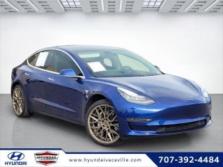 2020 Tesla Model 3 with Deep Blue Metallic Exterior
