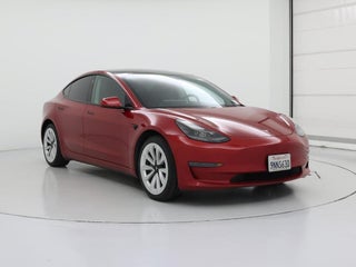 2021 Tesla Model 3 with Red Multi-Coat Exterior