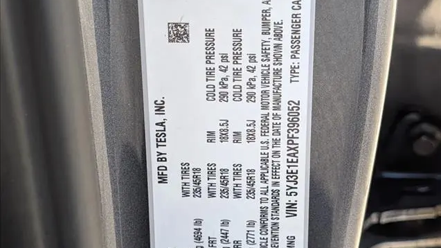 2023 Tesla Model 3 Base