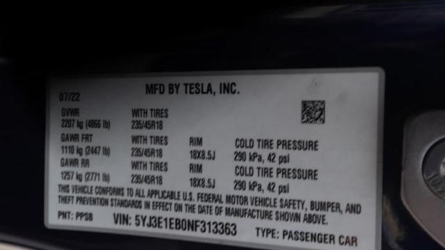 2022 Tesla Model 3 Long Range
