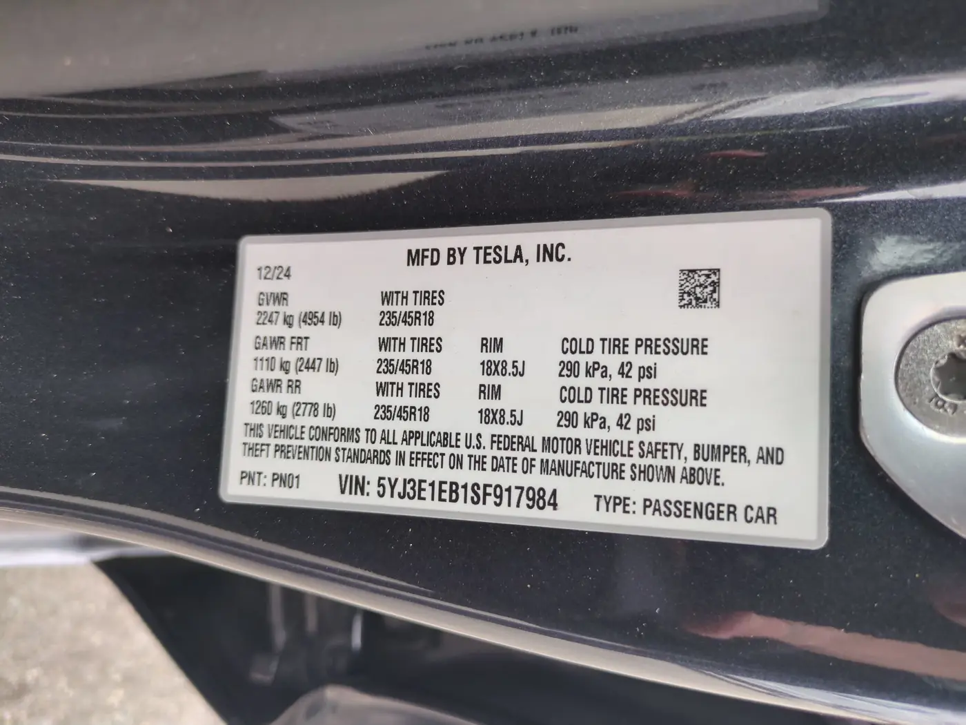 2025 Tesla Model 3 - $34,995