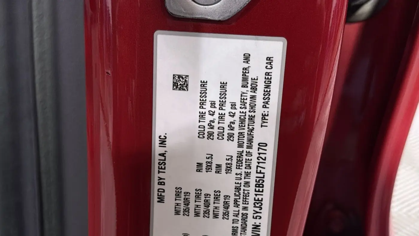 2020 Tesla Model 3 Long Range