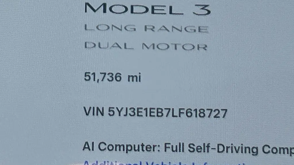2020 Tesla Model 3 Long Range