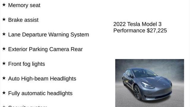 2022 Tesla Model 3 Performance
