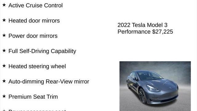 2022 Tesla Model 3 Performance