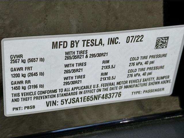 2022 Tesla Model S - $62,000
