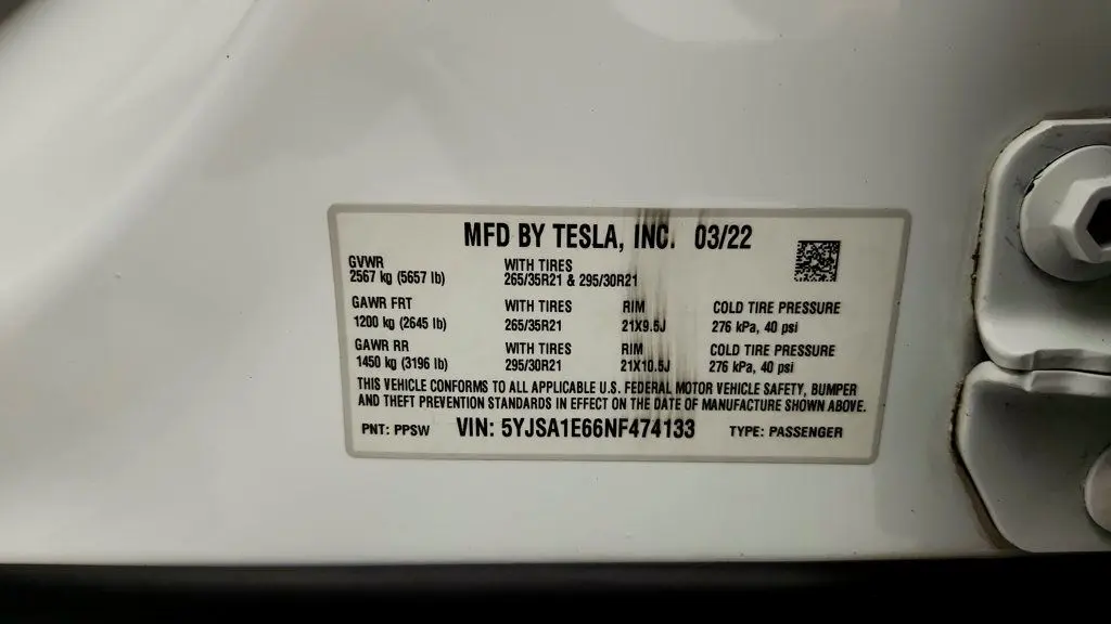 2022 Tesla Model S - $52,495