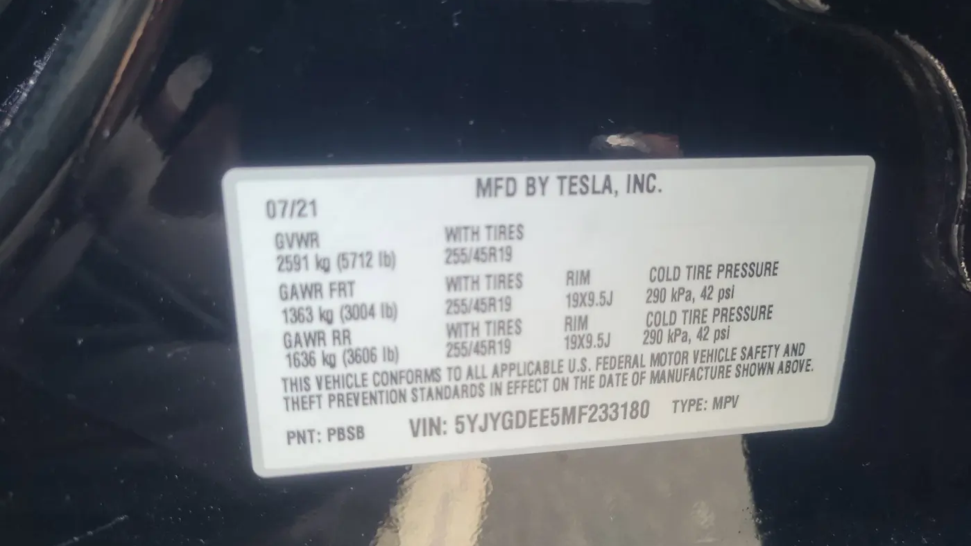 2021 Tesla Model Y Long Range