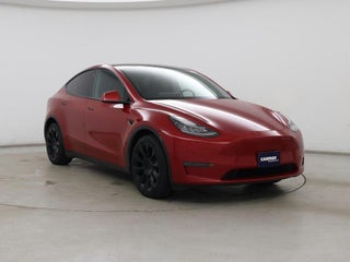2021 Tesla Model Y with Red Multi-Coat Exterior