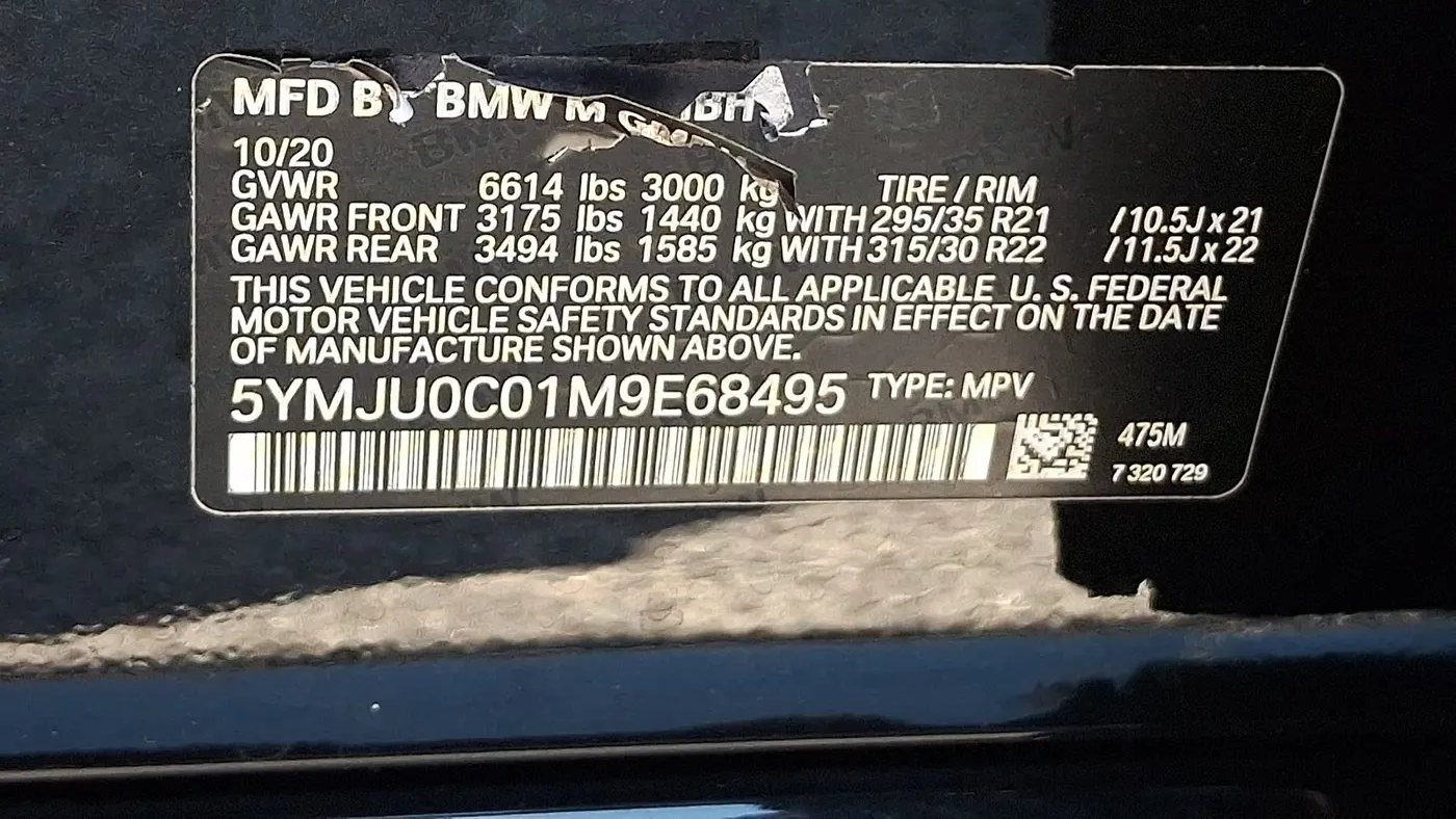 2021 BMW X5 M Base