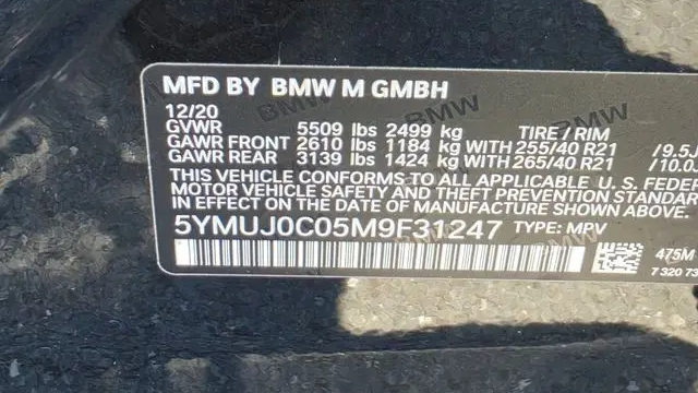 2021 BMW X4 M Base