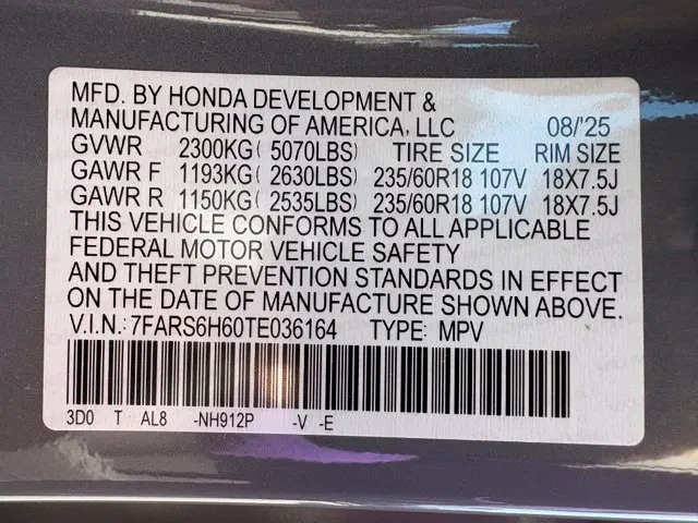 2026 Honda CR-V - $39,233