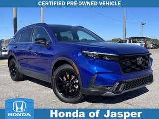 2024 Honda CR-V Hybrid with Canyon River Blue Metallic Exterior