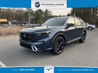 2025 Honda CR-V Hybrid with Canyon River Blue Metallic Exterior