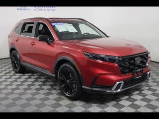 2025 Honda CR-V Hybrid with Radiant Red Metallic Exterior