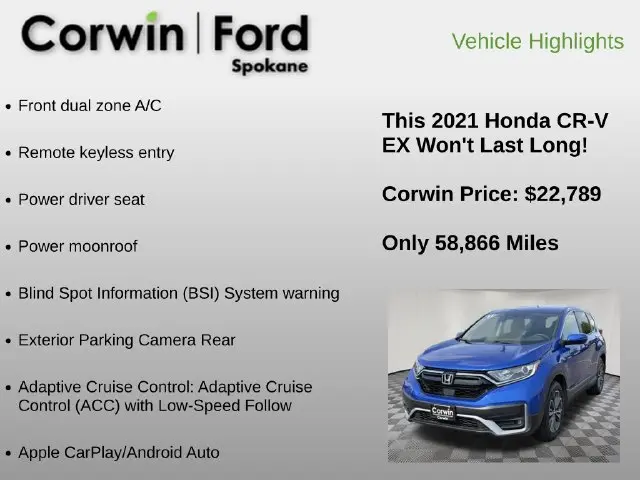 2021 Honda CR-V - $22,789