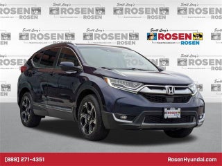 2018 Honda CR-V with Obsidian Blue Pearl Exterior